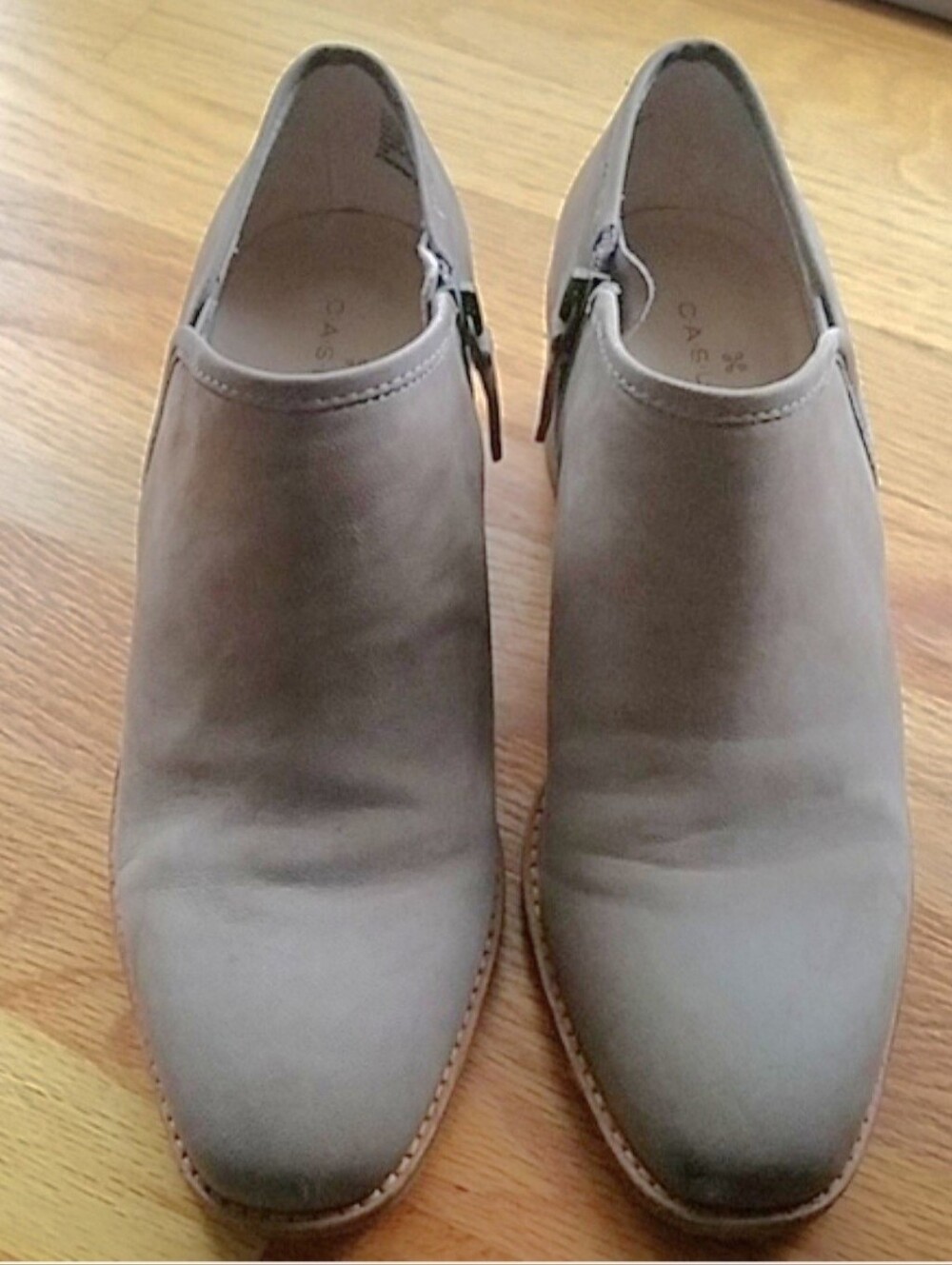 Caslon Taupe Zip Ankle Boot Size 7